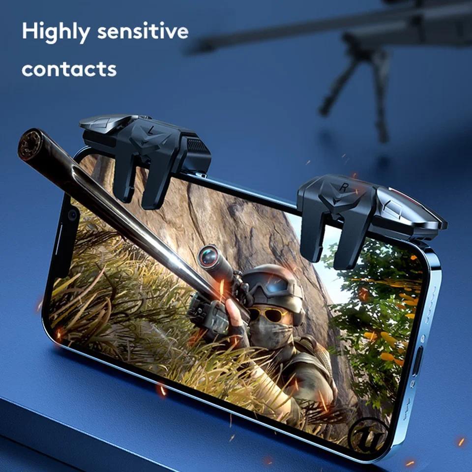 G21 1 Pair 6 Finger Game Controller for PUBG Game Mobile Gamepad Trigger Joystick Shooter Fire Butto