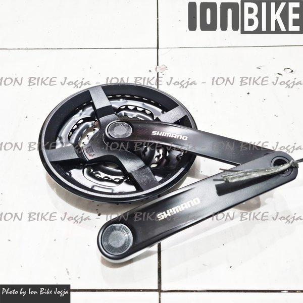 Crank Shimano TY301 42 34 24 T Bb Kotak Crankset Sepeda Mtb Triple