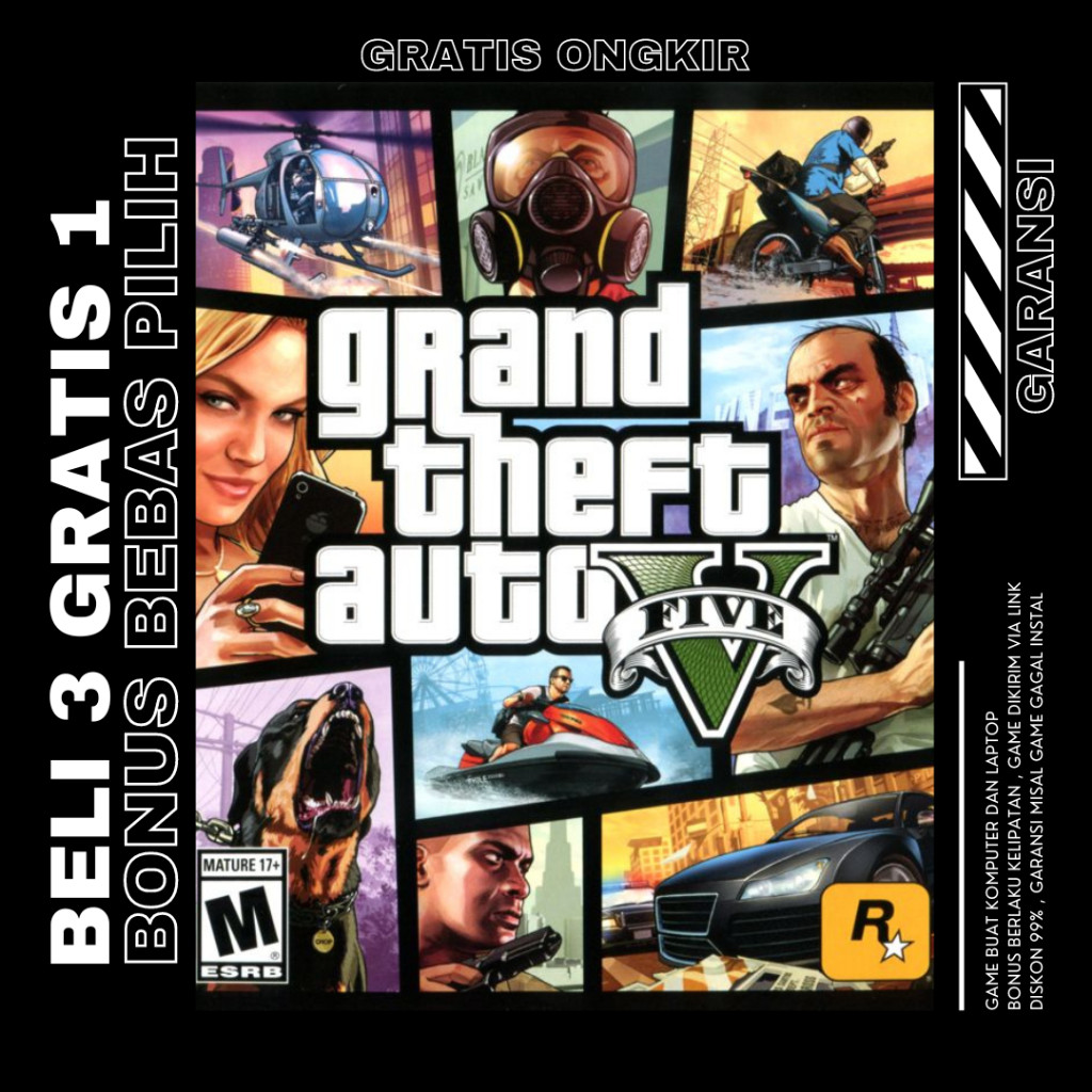 GRANT THEFT AUTO V - GTA 5 - GAME LAPTOP - LINK DOWNLOAD - VRX Game Center