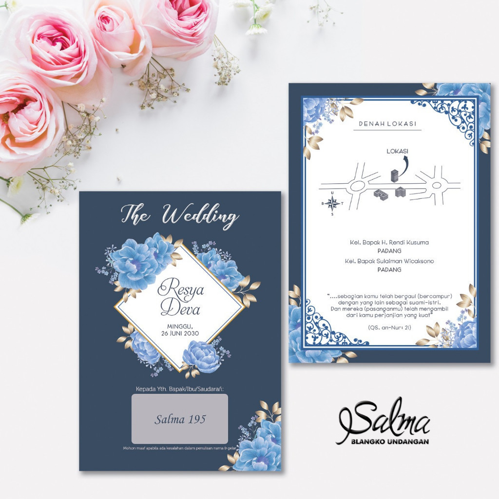 Blangko Undangan  SALMA 195  Invitation