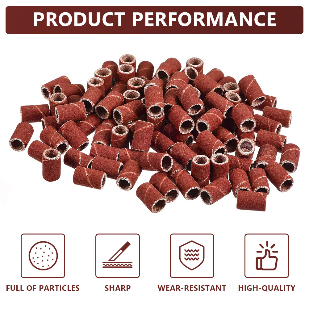 CMCP Sanng Drum Set Grit #80 #100 #120 Dremel With Sanng Mandrels Sanng Bands For Dremel Rotary Tool