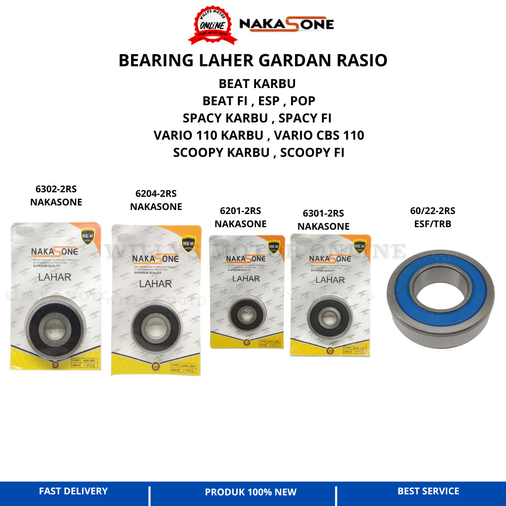 LAHER GARDAN RASIO BEAT KARBU BEAT FI BEAT ESP VARIO KARBU SET NAKASONE BEARING RASIO SET BEAT