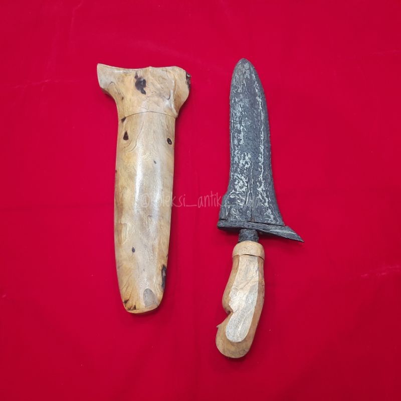 Keris Bethok Jalak Budho Pamor Komplit Warangka Set