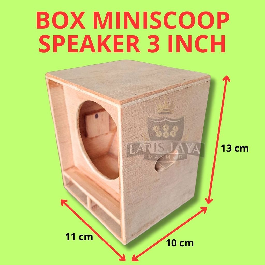 Box Speaker 3 Inch Miniscoop Single Miniscoop untuk Suara Vokal & Instrumen yang Jelas