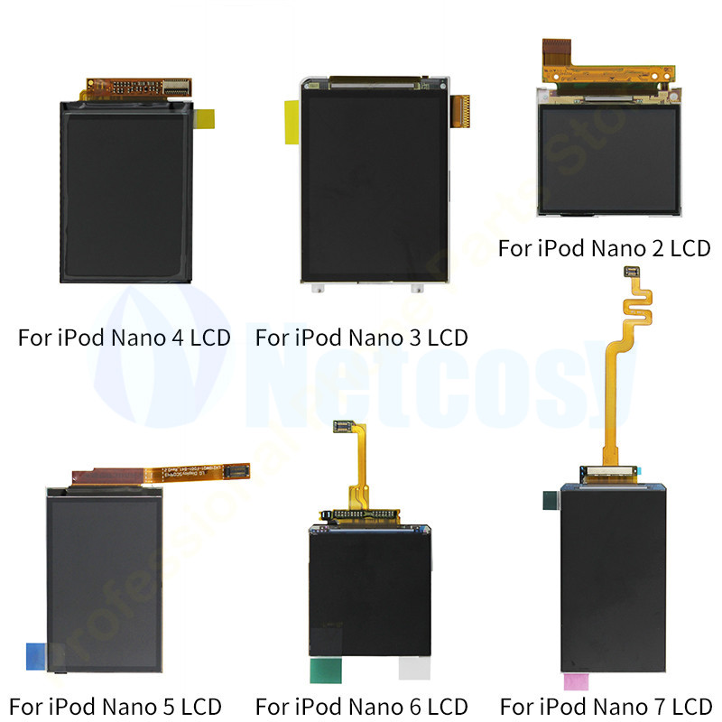 LCDs For iPod Nano 5th 6th 7th Generation LCD splay Screen Replacement Parts For iPod Nano 2 3 4 5 6