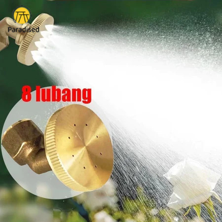 Nozzle Lubang 8 / Spuyer Semprotan Pertanian Kabut / Nozzle Kuningan Nozzle Super Kabut Paradised