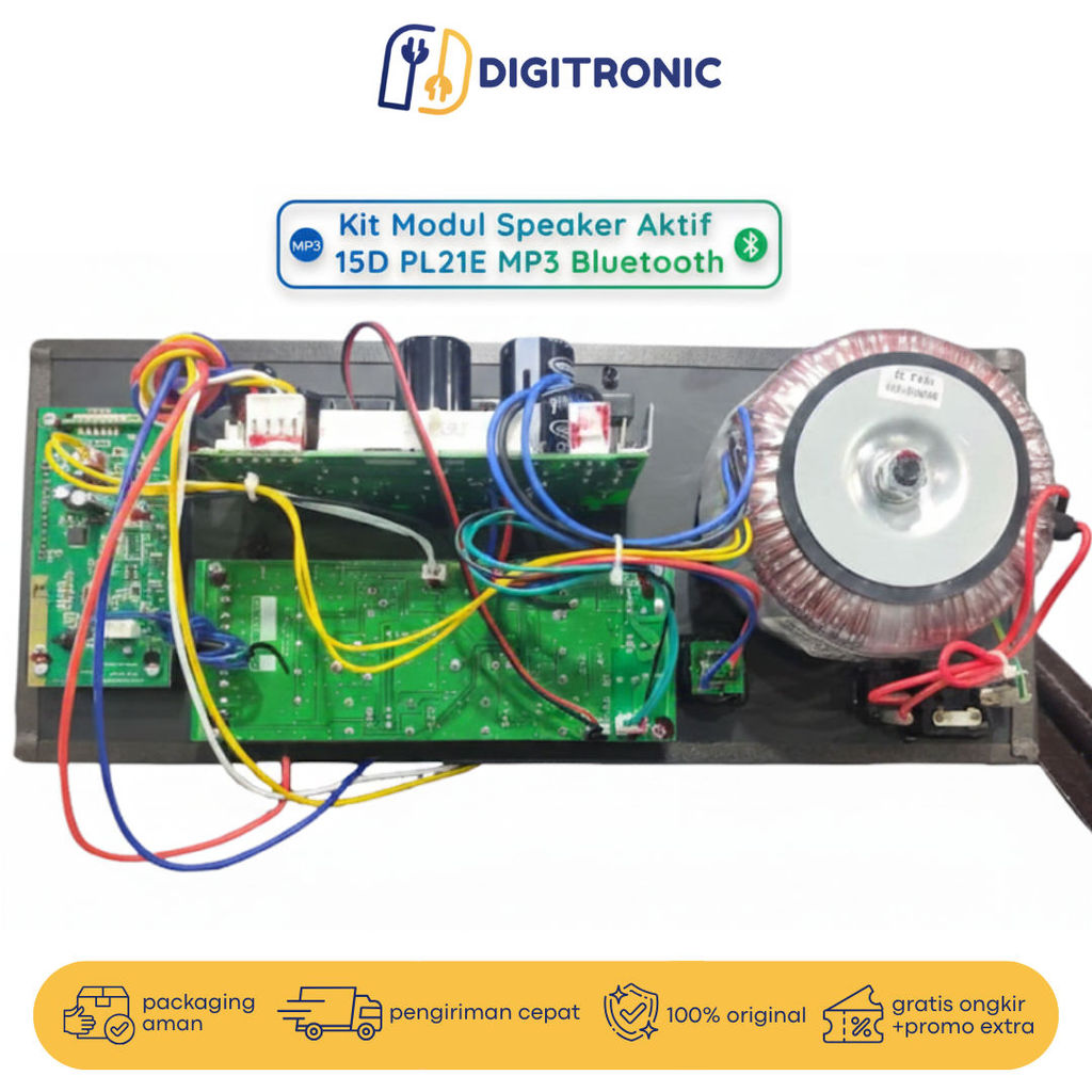 Kit Modul Speaker Aktif 15D PL21E MP3 Bluetooth