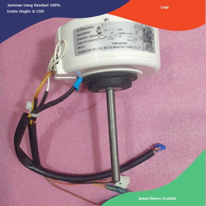 Motor fan ac LG Inverter fan DC  EAU63383301 Original LG Baru