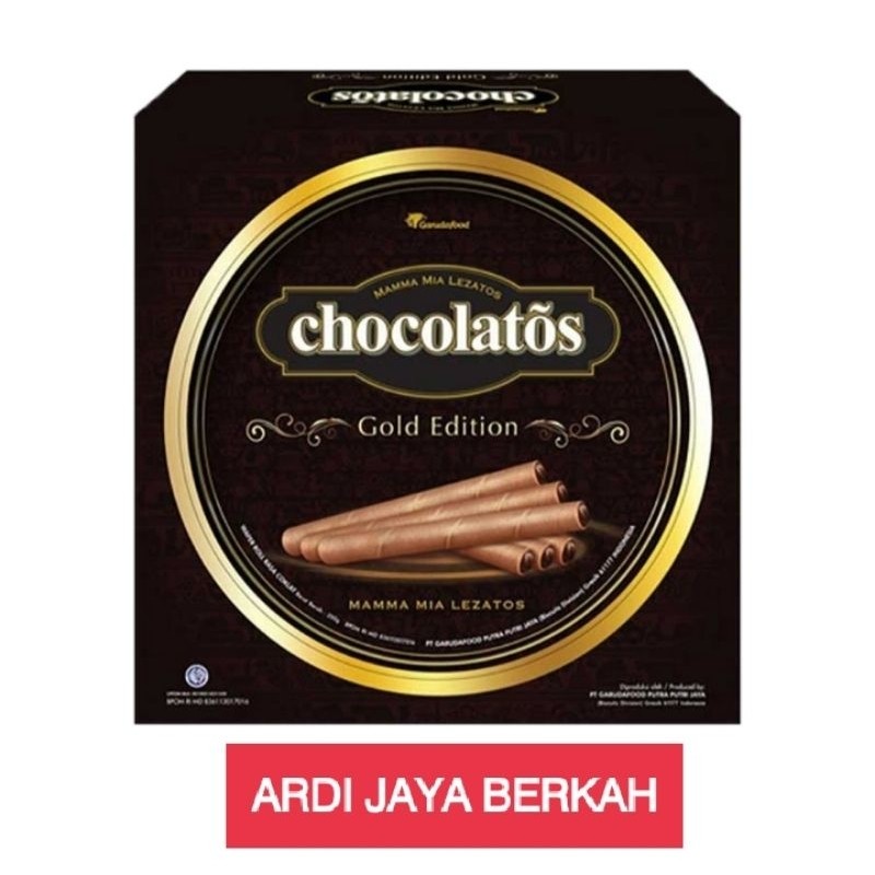 Gery Chocolatos Gold Edition Wafer Roll Kaleng 350g
