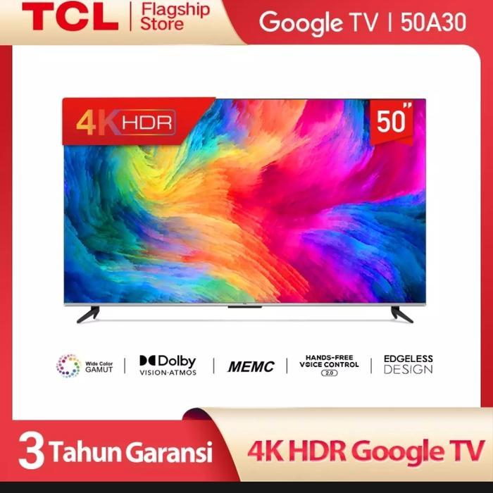 TCL 50A30 Smart TV 50 Inch Android 11 4K UHD HD Google TV MEMC AIPQ