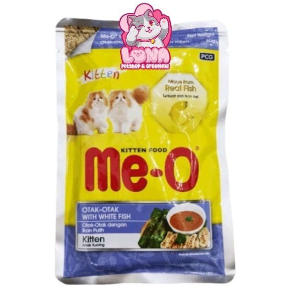 Meo Pouch Kitten Otak-Otak with White Fish 80gr