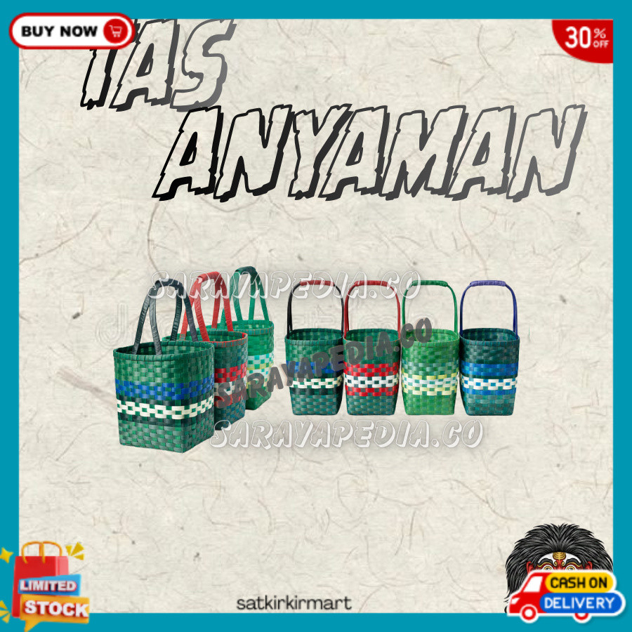 SA TAS ANYAMAN PLASTIK KACA PREMIUM / TAS ANYAM PLASTIK TEBAL SUPER JUMBO 5 VARIAN UKURAN / TAS PASA
