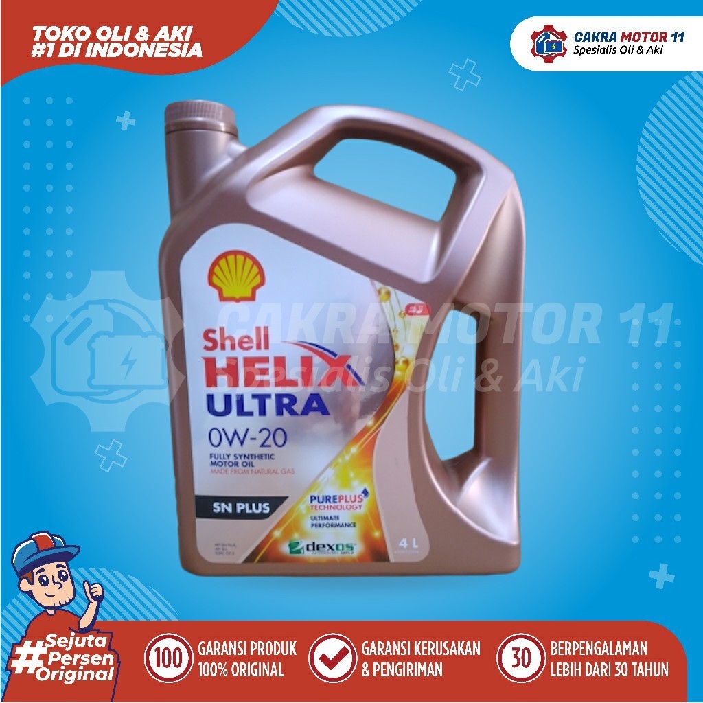 Shell Helix Ultra 0w20 Sn Plus 4lt
