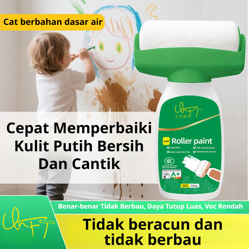 Tidak Berbau, Ramah Lingkungan  JMY Cat Tembok Putih Berbasis Air Untuk Roller Cat Tembok/Putih/Cat 