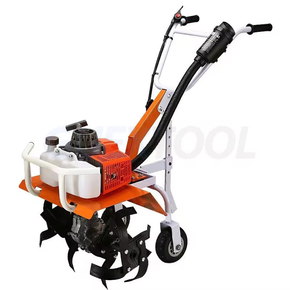 Rotary Cultivator Efficien Micro-Cultivator Tilling Soil And Loosening Soil  Cultivator Small Ditchi