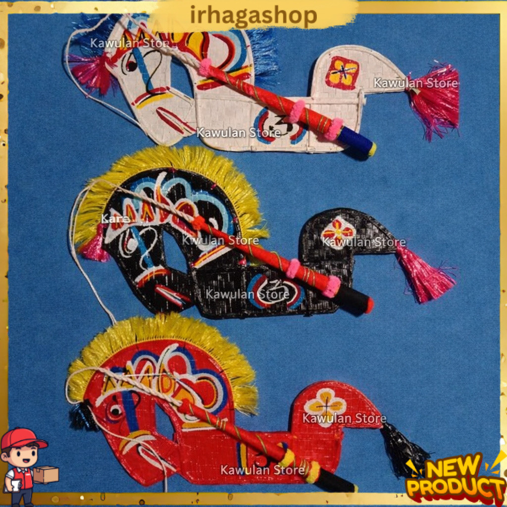 NEW KawulanStore (KIRIM CEPAT) KUDA LUMPING JARANAN ANAK BONUS CAMBUK TANGGUNG CAMBUK JUPE PRENTUL P