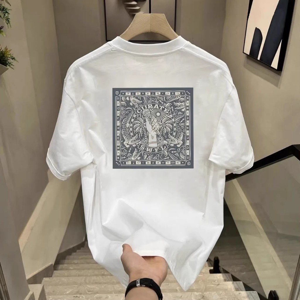 COD Kaos Pria Katun Premium Adem  Nyaman Gaya Batik Modern