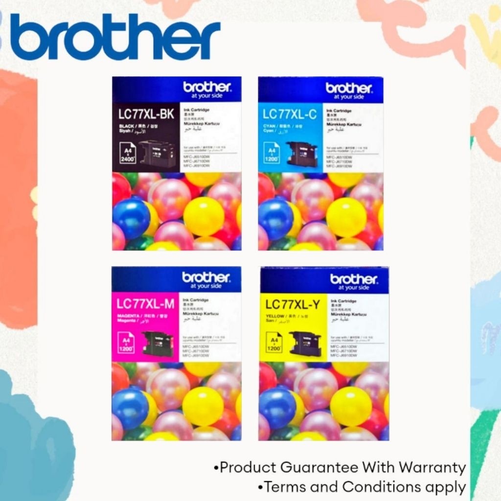 TINTA BROTHER LC77XL BLACK & COLOR
