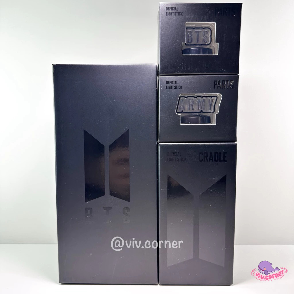 BTS Official Light Stick ver 4 + Cradle + LS Parts BTS ARMY - Army Bomb Official - Armybomb Lightsti