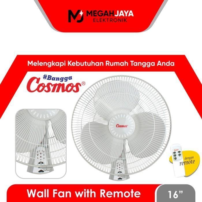 Elecsy COSMOS WALL FAN / KIPAS ANGIN + REMOTE 16 WFCR / 16-WFCR (16 INCH) - 16WFCR ABU