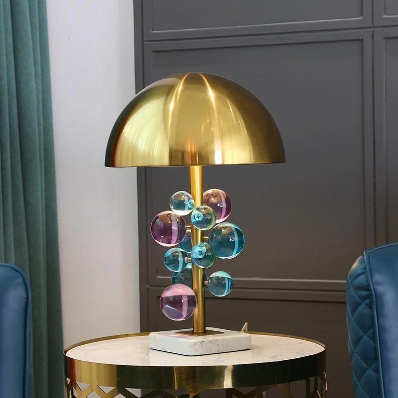 Norc Creative LED Floor Lamp Colored Glass Ball Italian Designer Mushroom Lamp Living Room decoratio