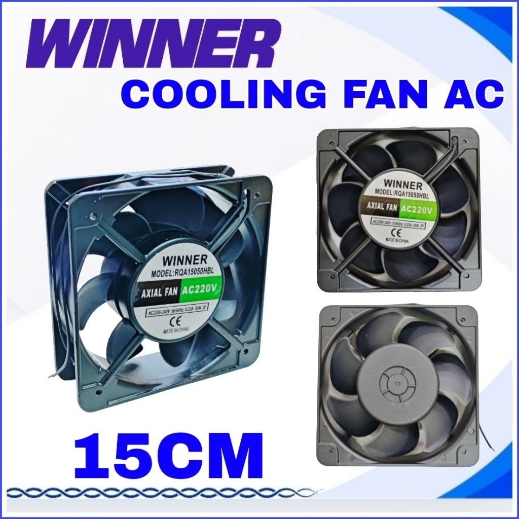 WINNER COOLING FAN AC/KIPAS 15x15x5cm With Ball Bearing/Fan AC 15cm