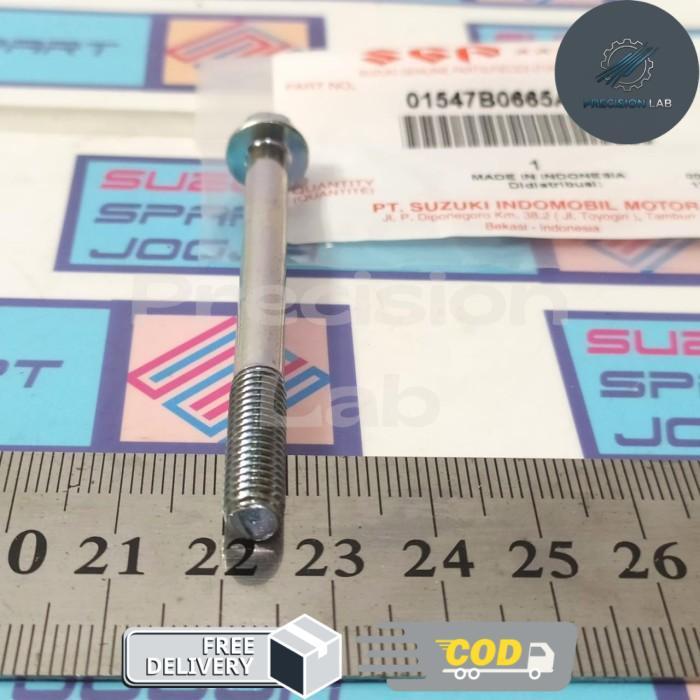 Suzuki Parts 01547B0665AN000 Bolt Crankcase / Baut Blok Mesin Satria FU 150 Ori - Not Specified -p.l