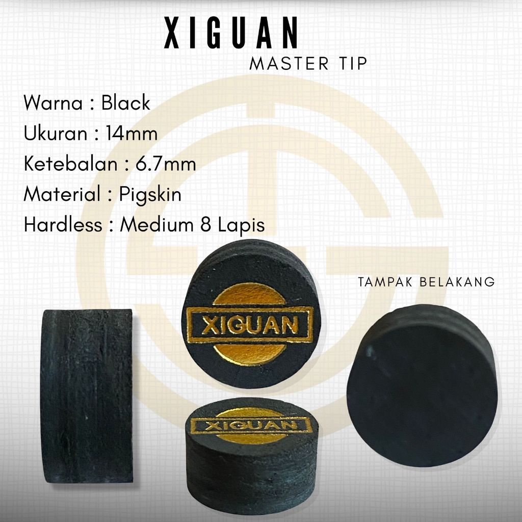 Master Tip Xiguan Black Layer Pigskin 6 Layer
