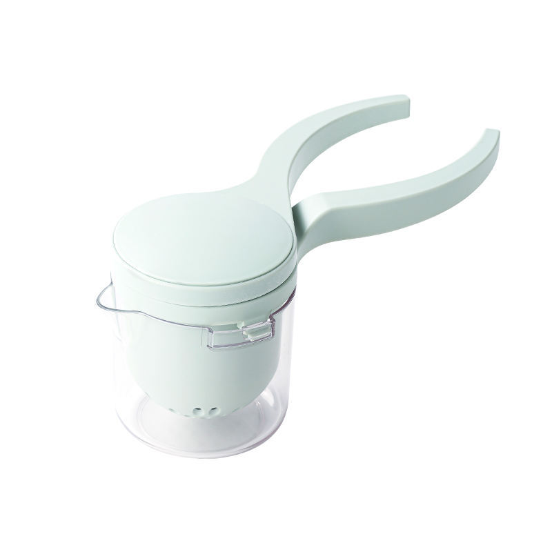 Food Safety Plastic Manual Juicer, Lemon Juicer Cup, Manual Citrus Juicer with Container, Portable a