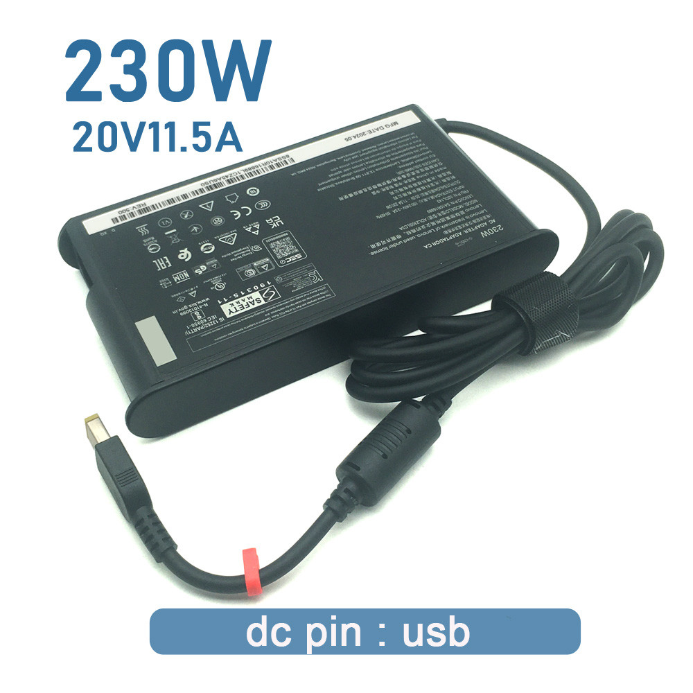 Original 20V 11.5A 230W AC Power Adapter For Lenovo ThinkPad T15g Laptop Slim Tip arger Laptop