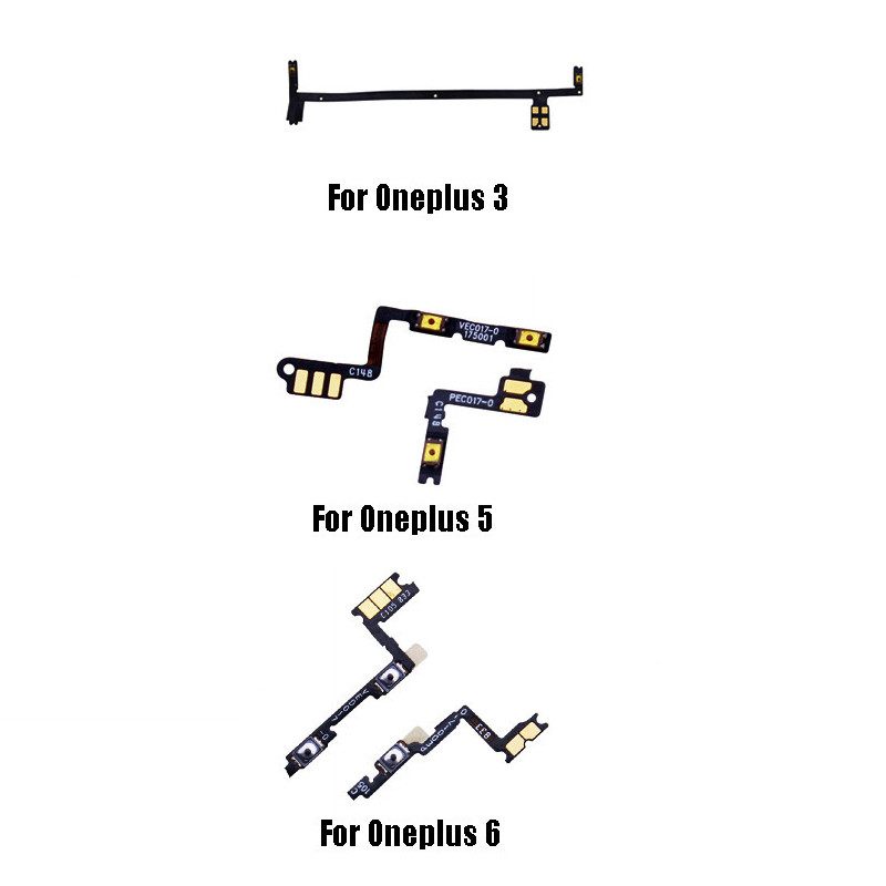 Side Key Power Volume Button Flex Cable Replacement For Oneplus 3 3T 5 5T 6 6T MobilePhone Accessori