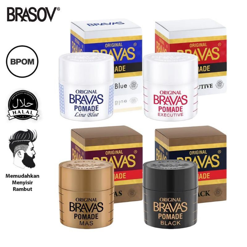 BRAVAS Pomade || Bravas Original brilliantine 80g - ABH