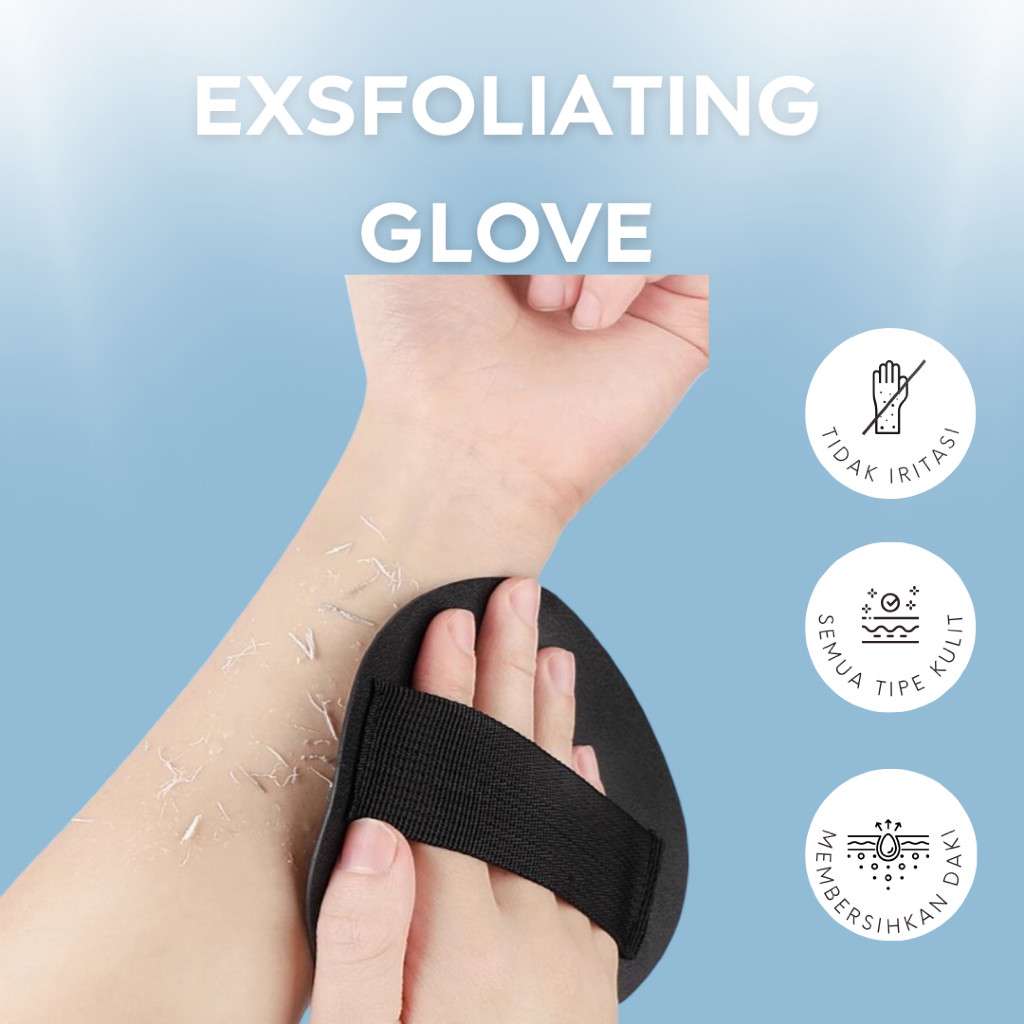 BLOOM LASH | Sarung Eksfoliasi Kulit Membersihkan Daki Scrub Badan