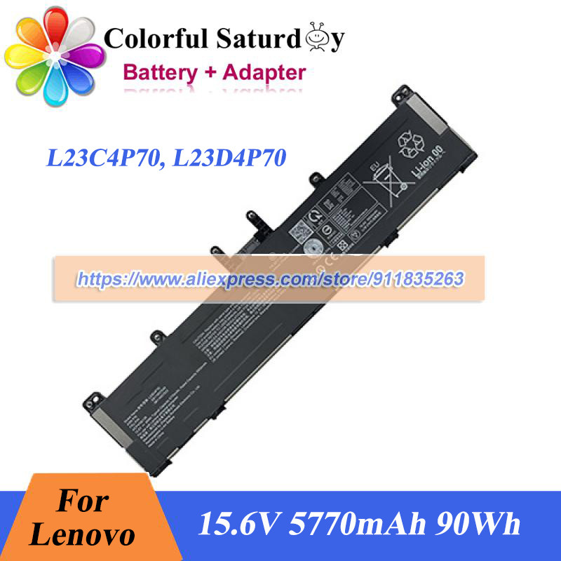 15.6V 5770mAh 90Wh For Lenovo ThinkPad P1 Gen 7 Laptop L23C4P70 L23D4P70 Battery 5B11M37552 5B11M375
