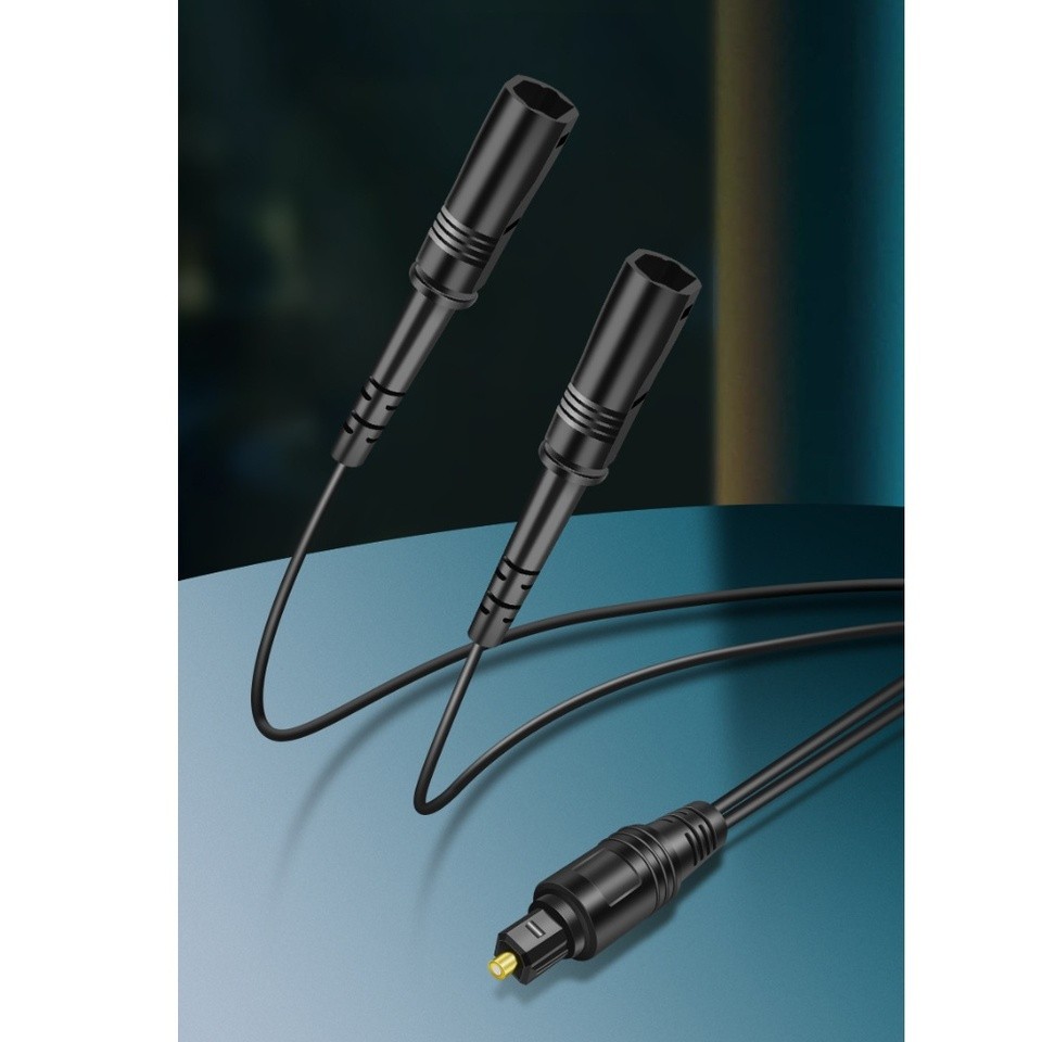 Optical Audio Splitter Functionality Digital Optical Audio Cable Splitter 1 In 2 Out  For TV Box Sou