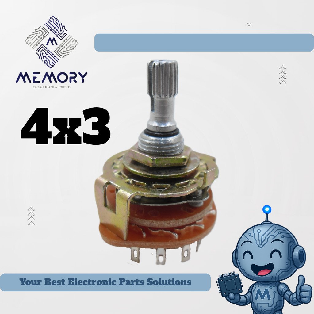 Potensio Rotary 4x3 / Rotary Switch 4x3