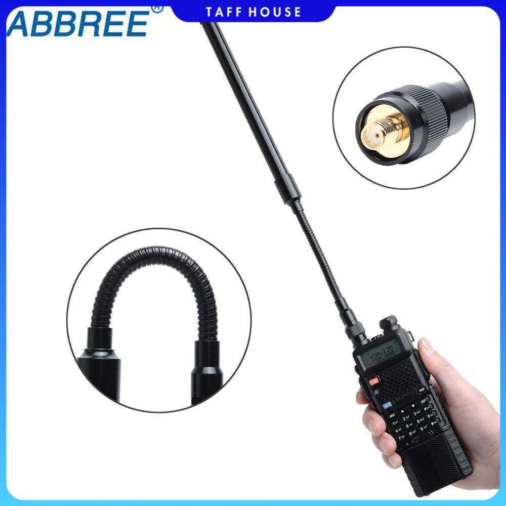 ABBREE Antena HT Walkie Talkie Radio Dual Band SMA-Female 144/430MHz - AR-148