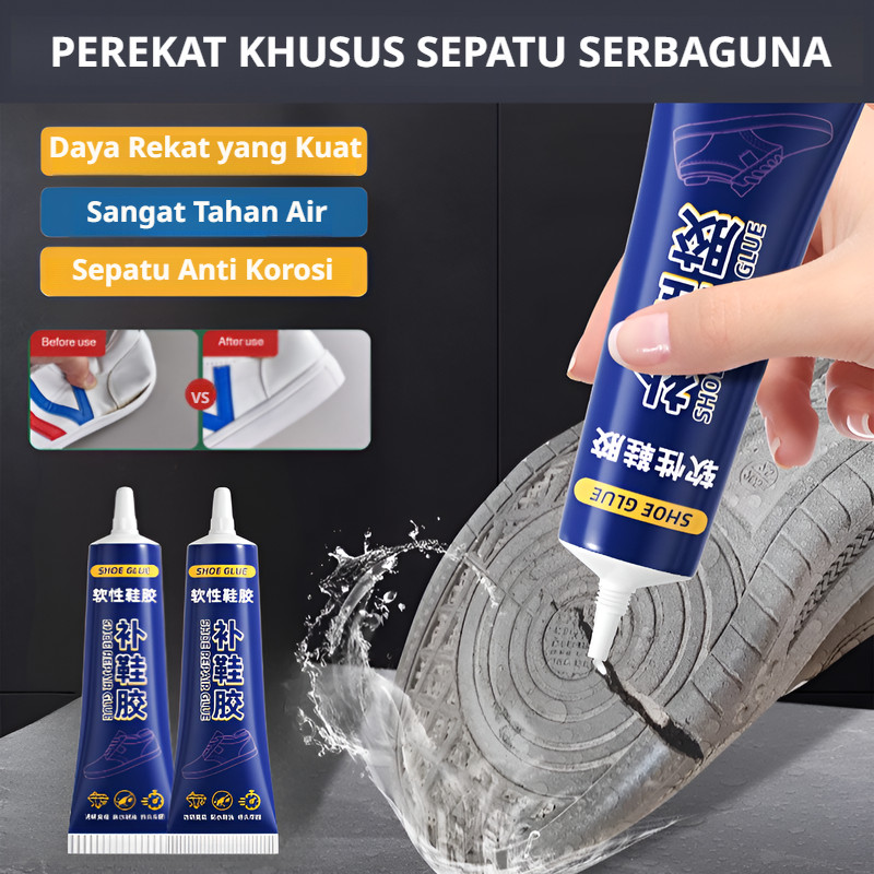 Lem Perbaikan Sepatu Tahan Air Dan Serbaguna | Lem Perbaikan Sepatu | Lem Sepatu Resin Lembut Tahan 