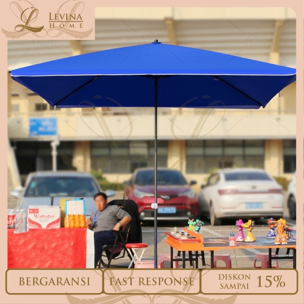 Tenda Lipat Kotak Jualan Pameran Stand Bazzar Payung Tenda Jumbo Anti UV Waterproof [Levina Home]