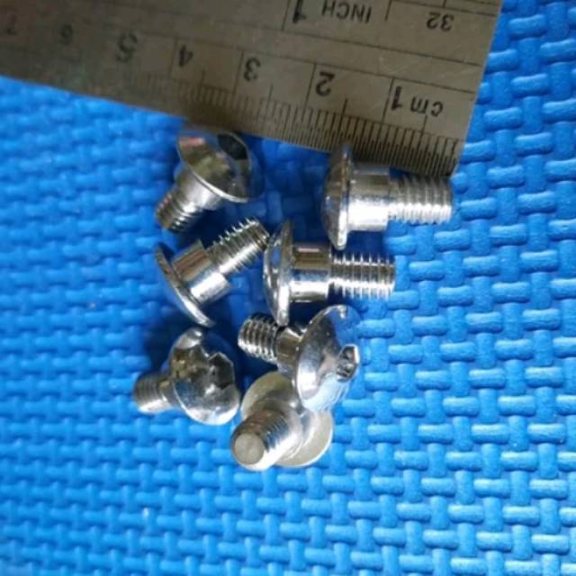 Baut L payung 6x12mm croom