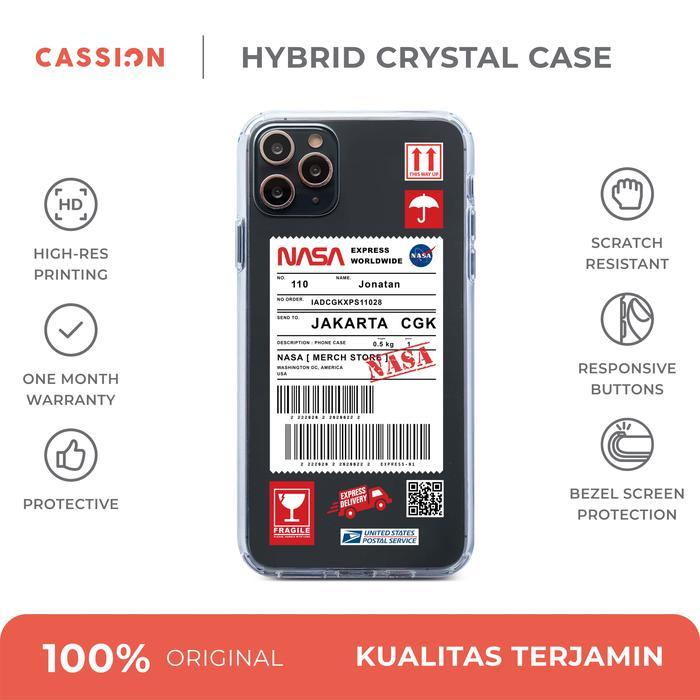 Case iPhone 13 Pro Max Hybrid Crystal Cassion Nasa Express Custom - IP 13 Pro Max