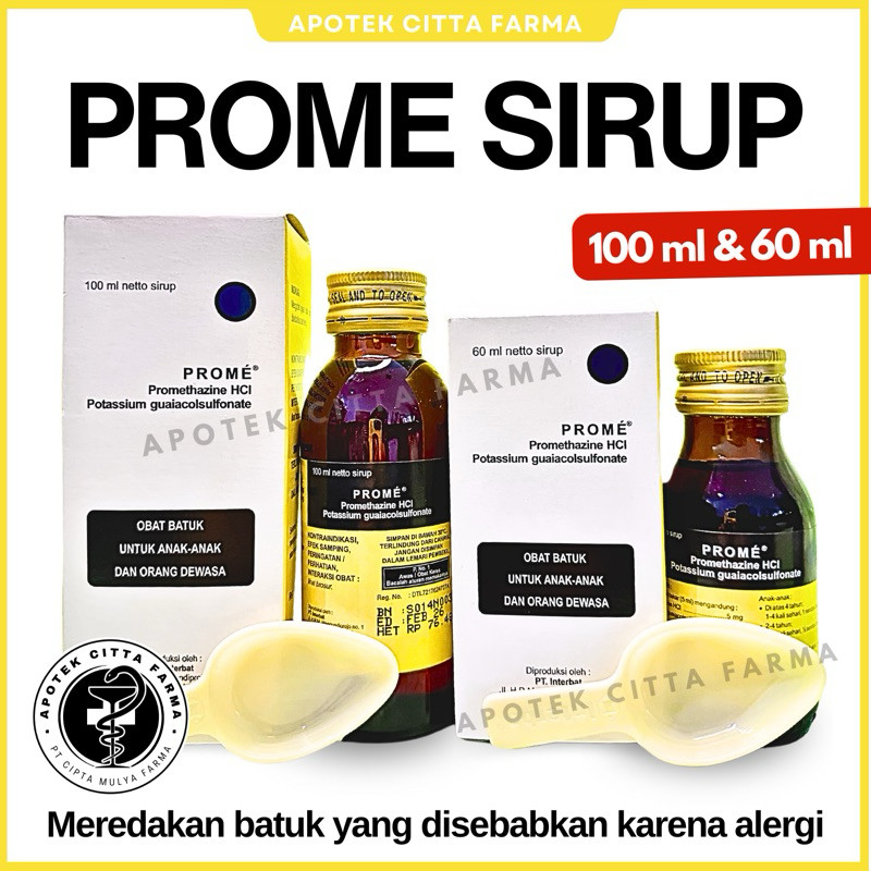 PROME SIRUP 60 ml - Obat Batuk Alergi