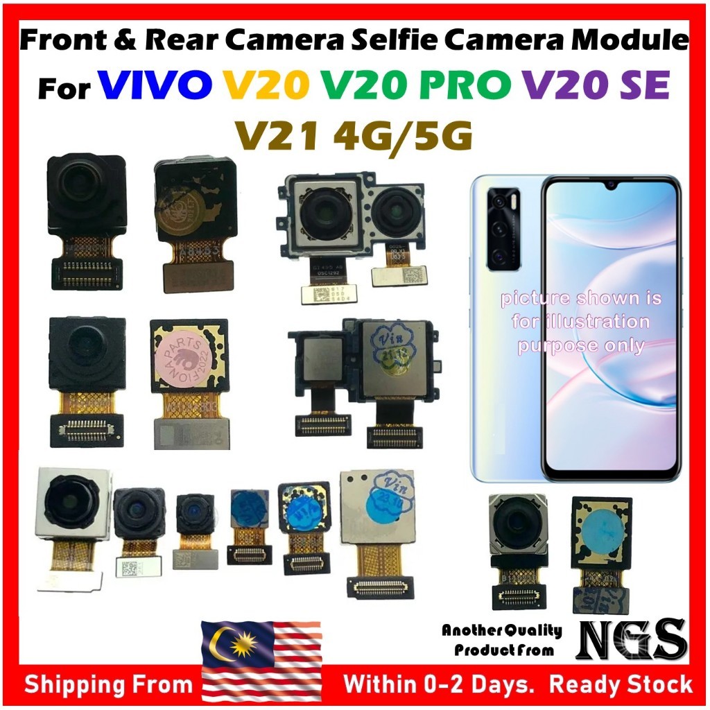 Modul Kamera Selfie Depan & Belakang Kompatibel Untuk VIVO V20 V20 PRO V20 SE V21 (4G/5G)