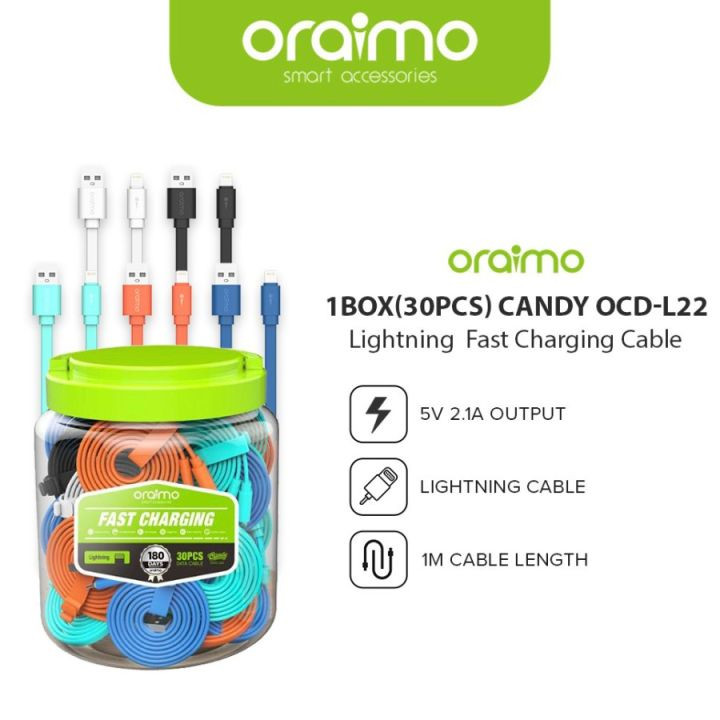 Kabel Data iPhone Oraimo OCD-L22 Original 1M