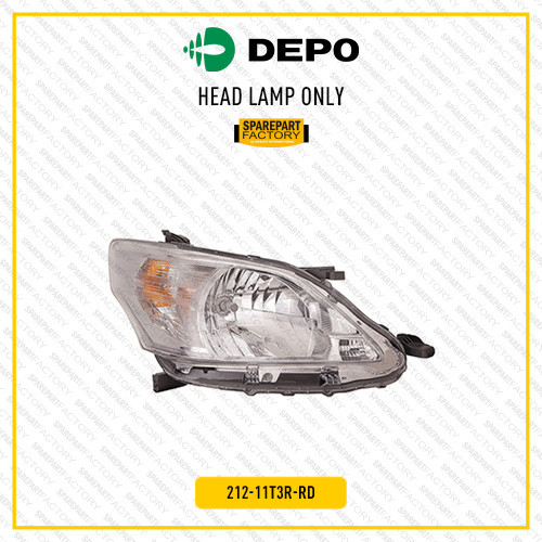 Head Lamp Lampu Depan Besar Kanan Toyota Kijang Innova 2011-2013 DEPO