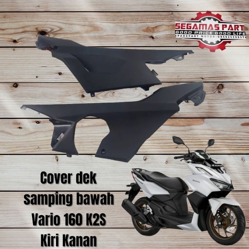 cover under side R L dek samping bawah Vario 160 K2S kanan kiri