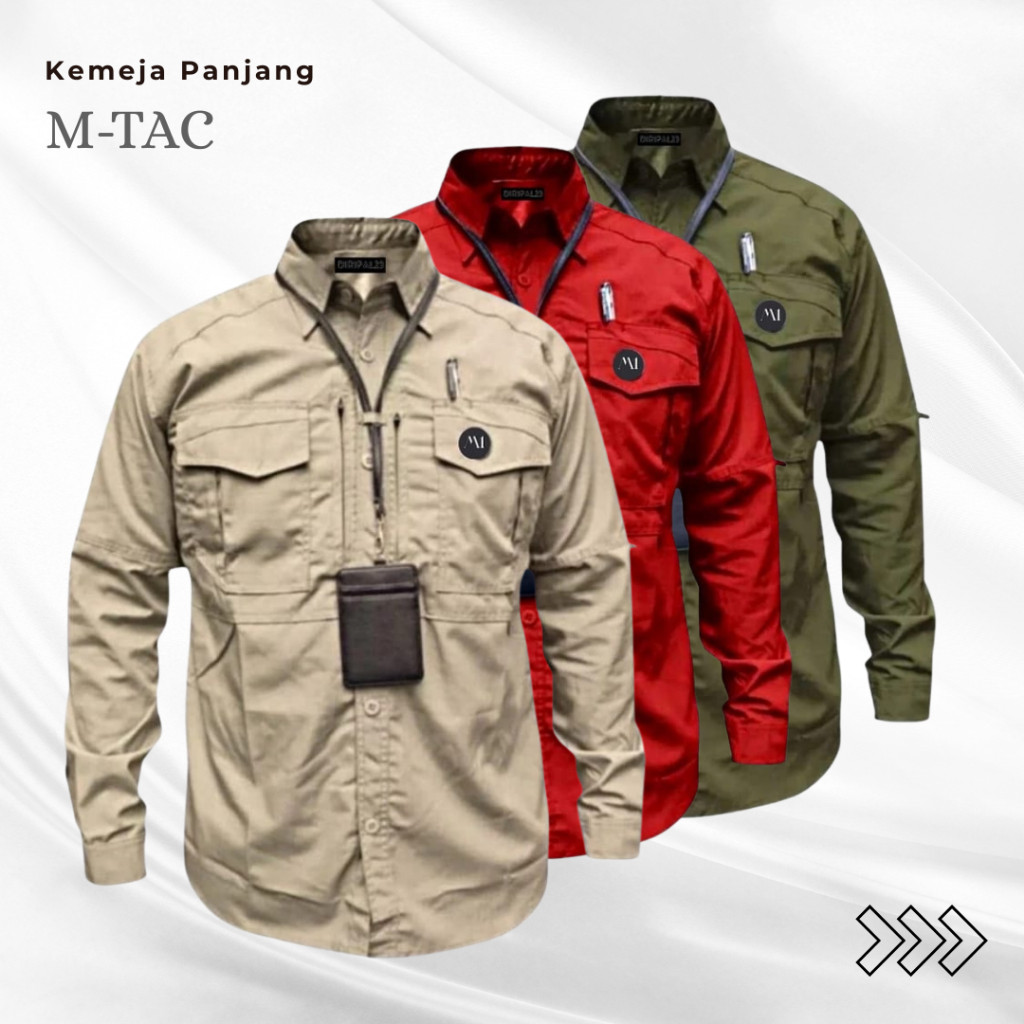 Promo KEMEJA TACTICAL M-TAC / kemeja tactical outdoor / kemeja lapangan CUSTOM BORDIR