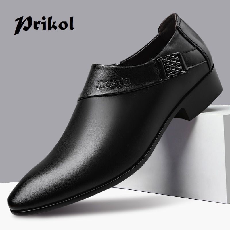 Prikol Sepatu Pantofel Pria Pantofel Tanpa Tali Hitam Pria Sepatu Fantofel Kerja Kantor Dewasa Laki 