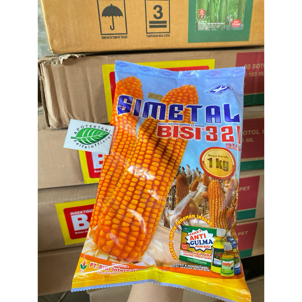 NEW 100%ASLI BENIH JAGUNG SIMETAL BISI 321 1 KG / SIMETAL 321  / JAGUNG SIMETAL 321 ( EXP OKTOBER 20