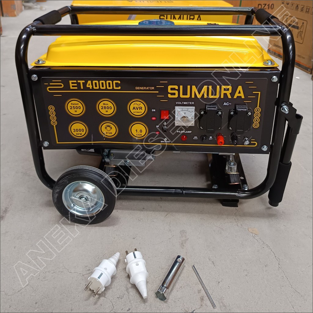 FO Genset Listrik 2800W SUMURA ET4000C AVR / Power Generator Genset 2800Watt Genset 4 Tak Bensin Gen